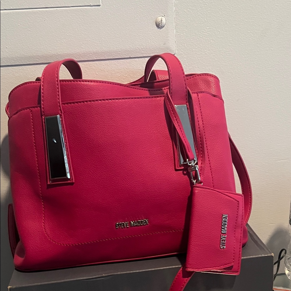 Steve Madden Fuchsia Tote Bag